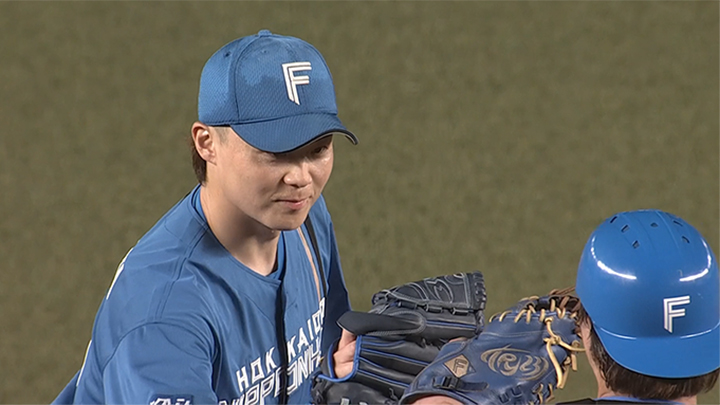 Hokkaido Nippon-Ham Fighters pitcher Fukuya Yamazaki © Pacific League TV