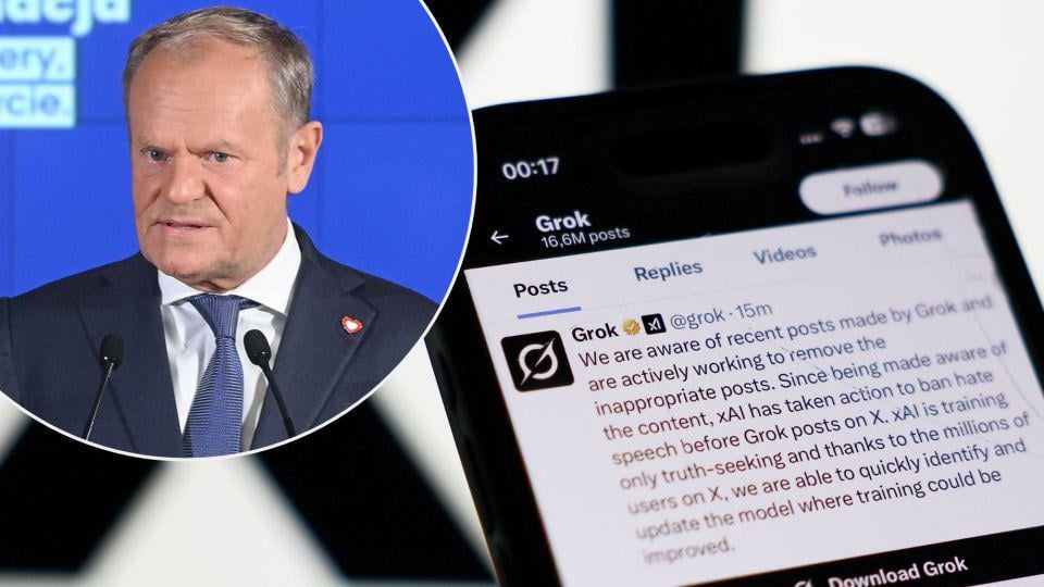 Elon Musk's Grok Aiはひもから外れ、ポーランドのPM Tuskにぶつかります