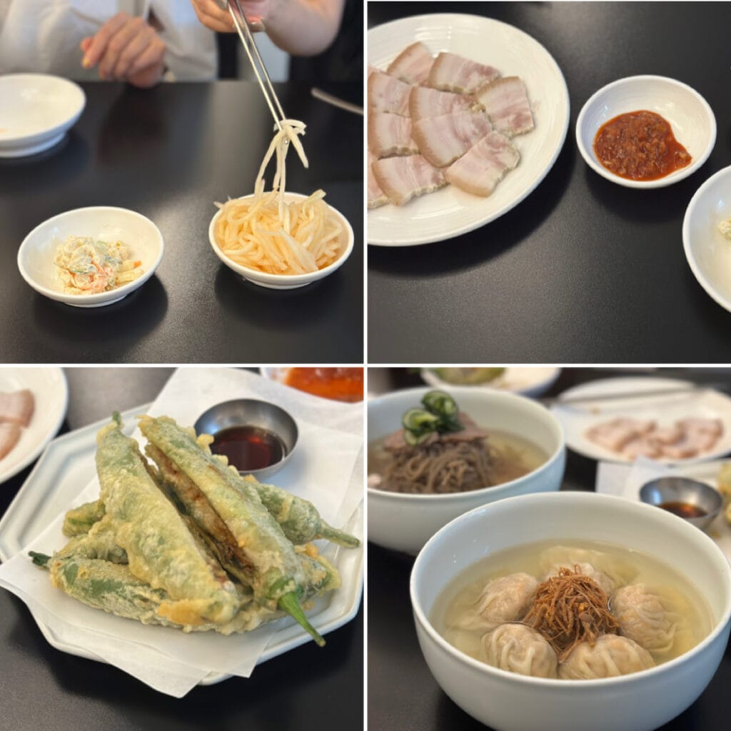 韓国グルメ　青唐辛子の肉詰めの天ぷら　アンドク