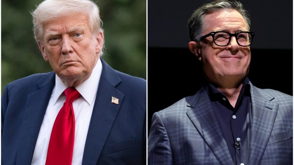トランプは、スティーブン・コルバートが「解雇された」と「ジミー・キンメルが次に聞こえる」と「絶対に愛している」と言います