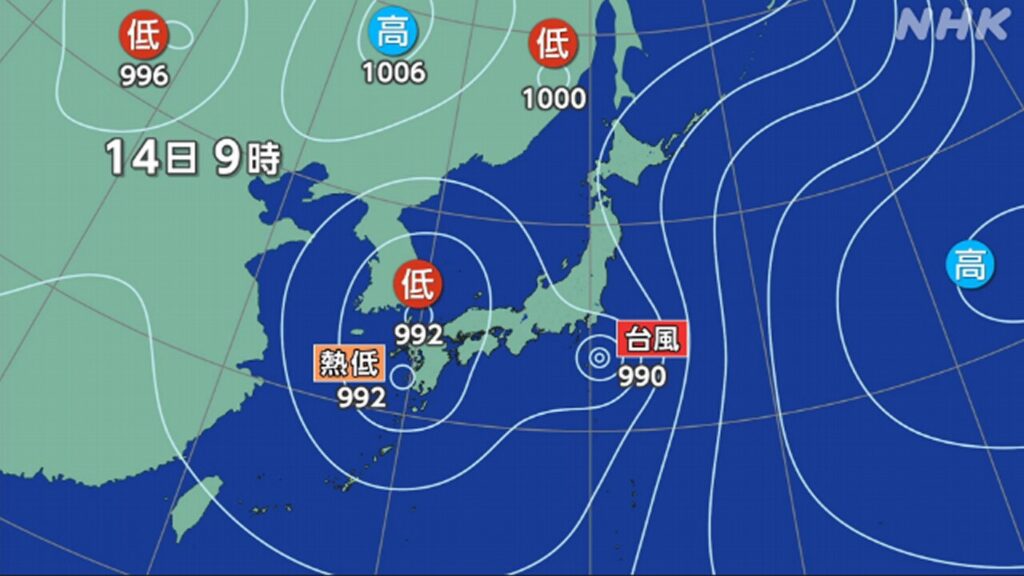 熱帯低気圧近づき西・東日本など大雨のおそれ 台風5号も発生 - nhk.or.jp