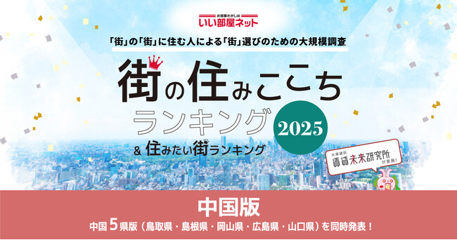 いい部屋ネット 街の住みここち＆住みたい街ランキング2025＜岡山県版＞ランキング発表 (2025年7月23日) - Excite エキサイト