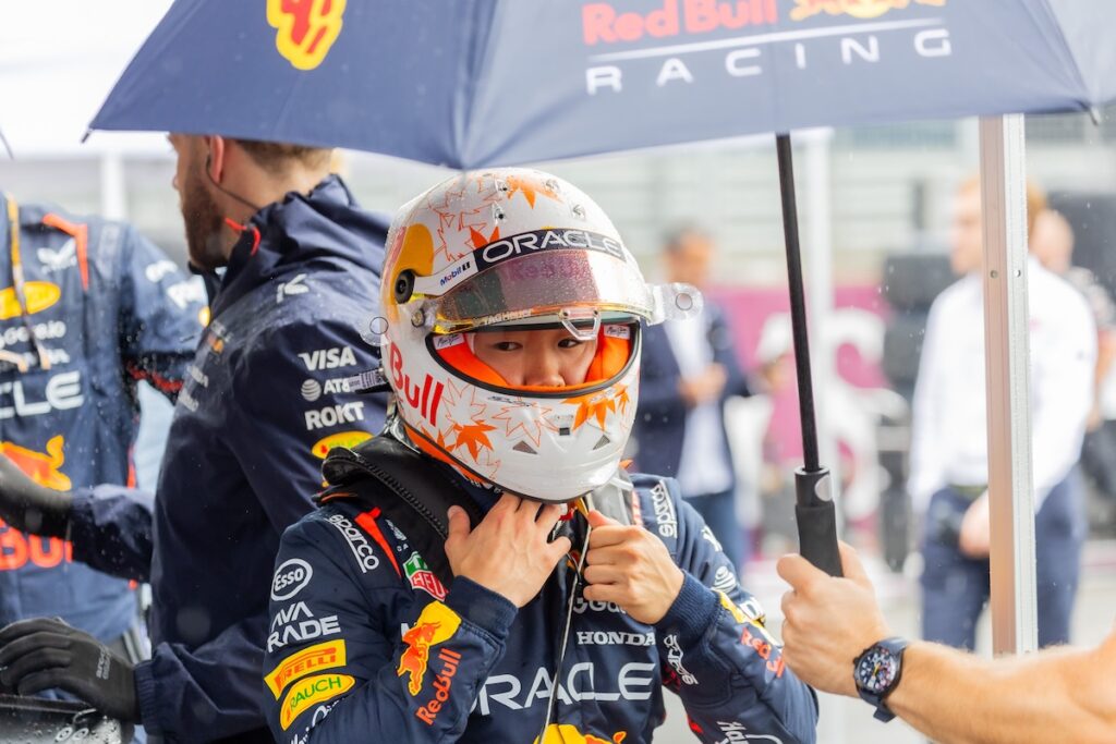 F1イギリスGP2025より、レッドブル・レーシングの角田裕毅　写真： Hersey Shiga