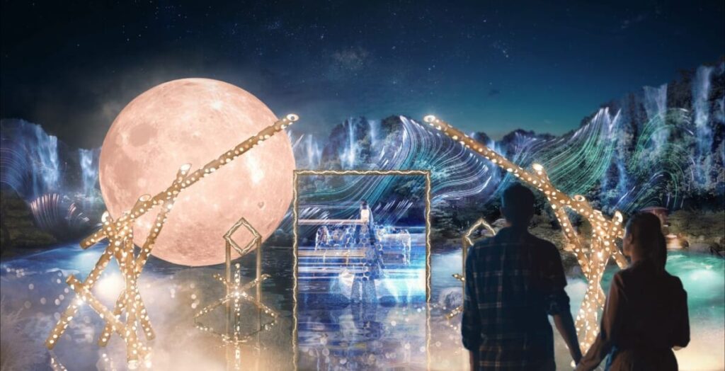 【大濠公園 日本庭園 宙＜SORA＞】幻想的な夜の庭園に没入するイルミネーション (2025年7月9日) - エキサイトニュース