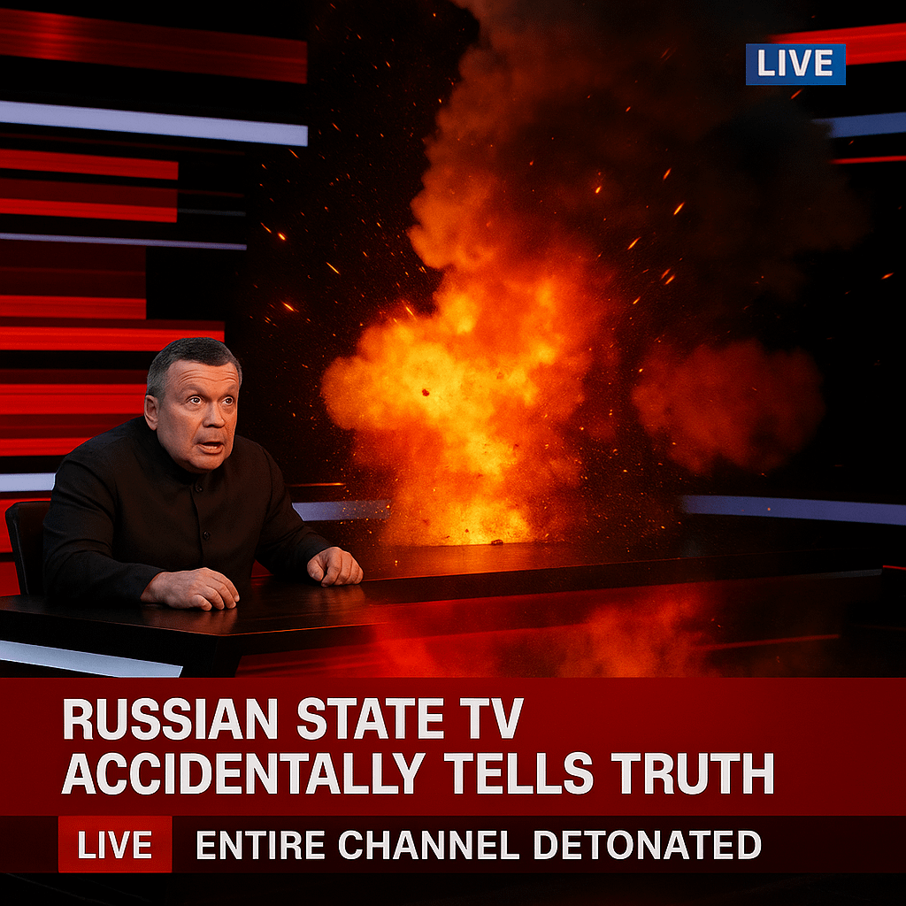 ロシアの州のテレビは誤って真実を伝え、チャネル全体が爆発しました