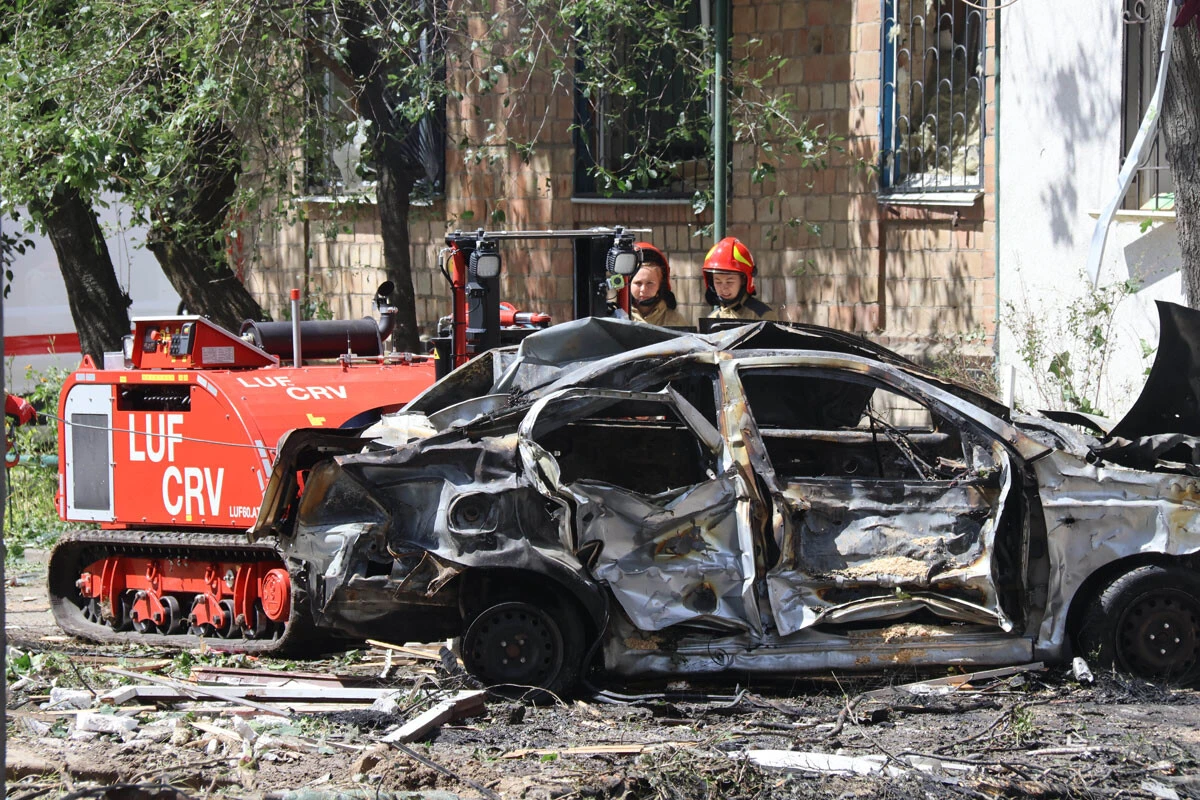 ウクライナの首都キーウは、連日、ロシア軍による数百機のドローンとミサイルの空爆を受けている（写真：Xinhua／ABACA／共同通信イメージズ）