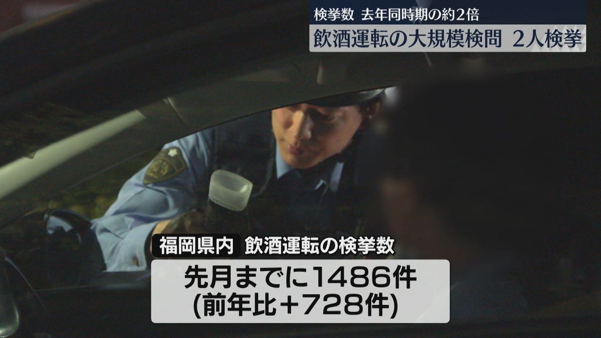 STOP！飲酒運転　福岡市で大規模検問　酒気帯び運転の疑いで逮捕の男(65)「自宅で缶チューハイを飲んだ」