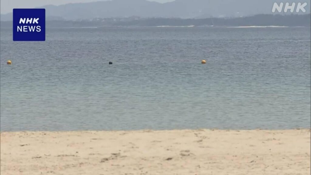 福岡 志賀島 海水浴場で40代男性が溺れ死亡
