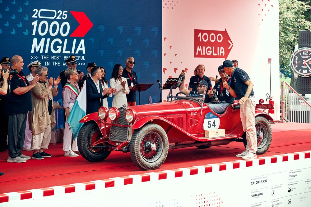 2025年ミッレミリア優勝の1929年 アルファ・ロメオ6C 1750SS。