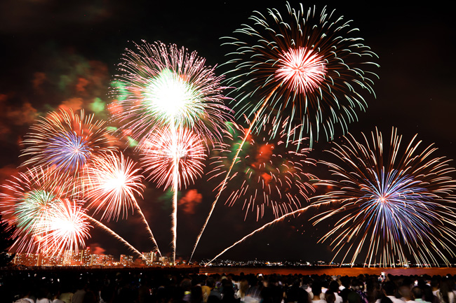 びわ湖大花火大会（2024年開催時の模様）