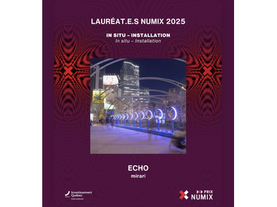 声が光に変わり、街に新たな出会いを。カナダx日本 共創の体験型アート『Echo』が「NUMIX Award」を受賞