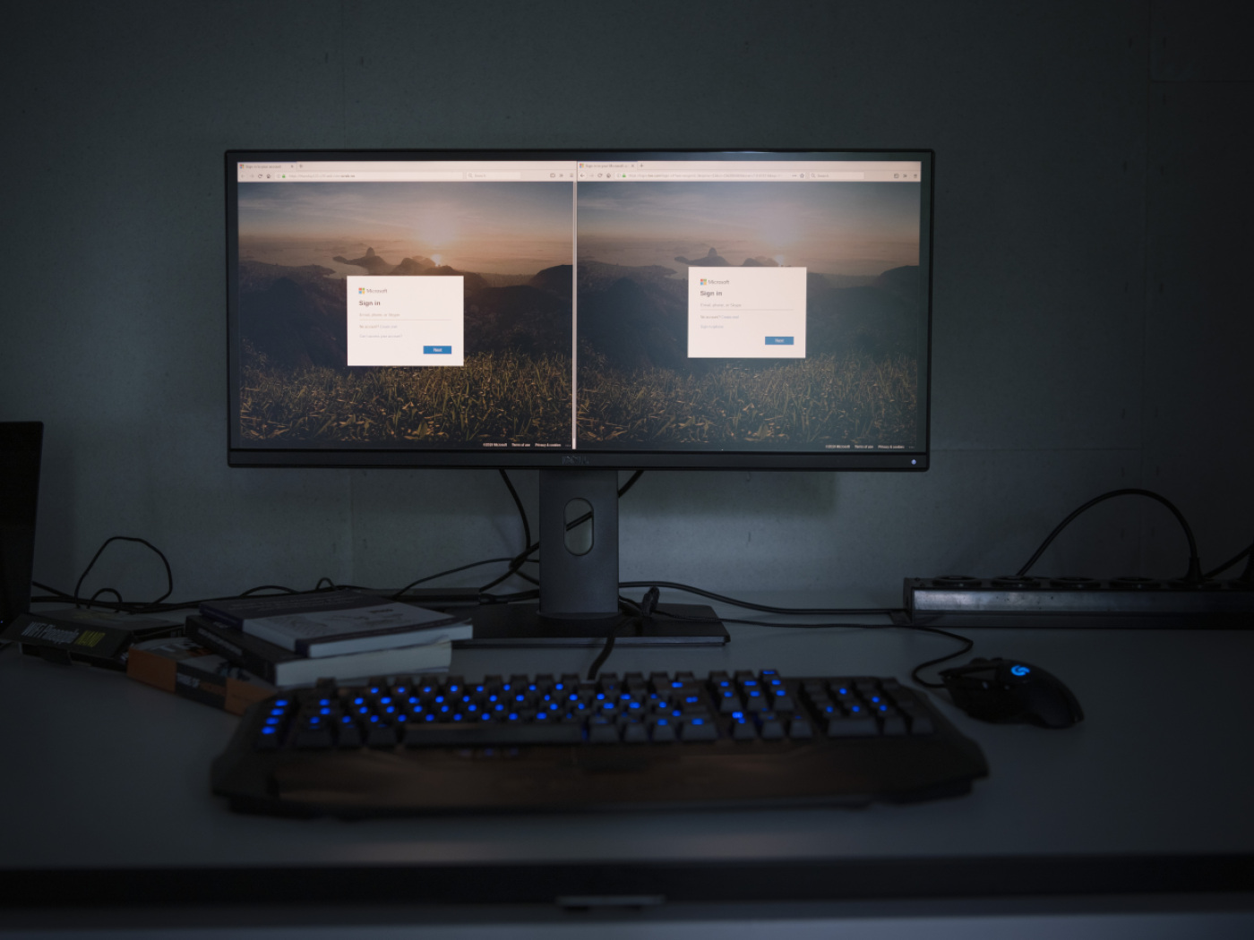 詐欺を警告するPC画面