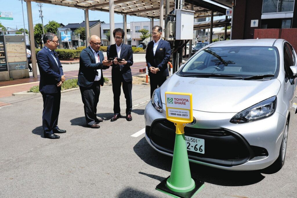 二次交通や地域の足に　滑川でカーシェア実証実験開始　市 トヨタモビリティ富山 あいの風とやま鉄道：北陸中日新聞Web