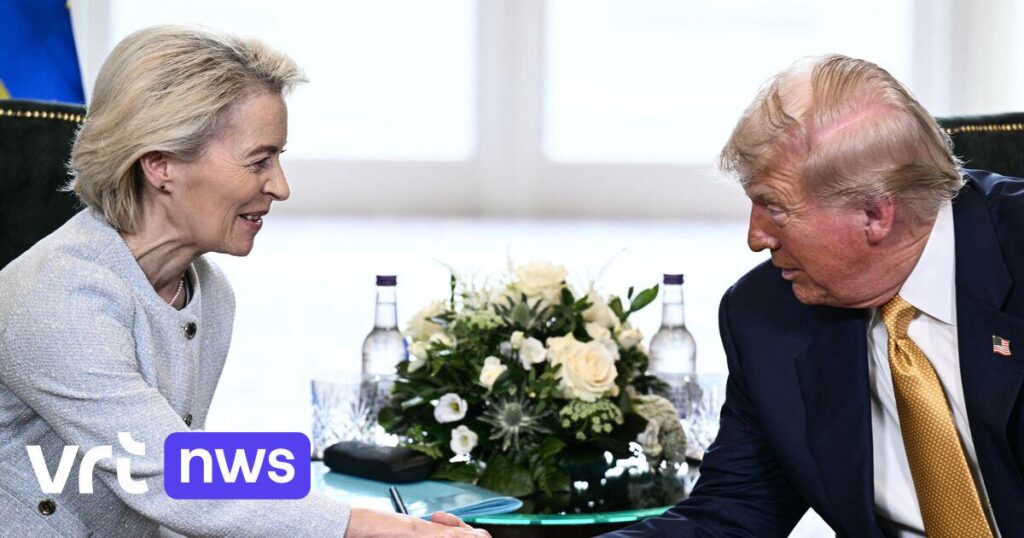 トランプとフォンデルレイエンクローズヘンデルセン協定：「米国のヨーロッパ製品に15％の入力徴収」