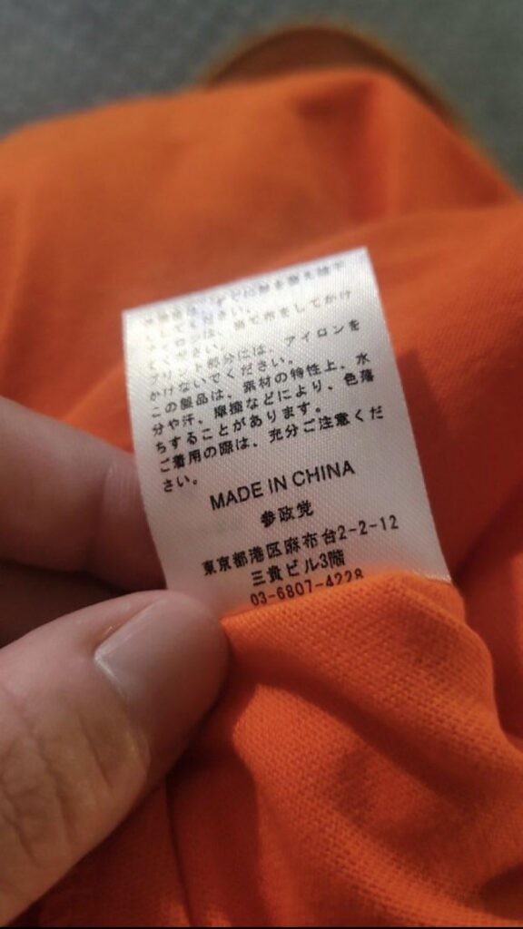MADE IN CHINA 参政党