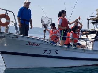 写真：体験学習　船釣り