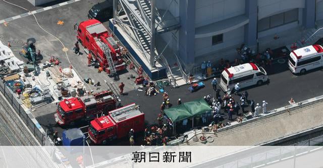堺の下水ポンプ場から2人搬送、命に別条なし「二酸化炭素漏れ警報」