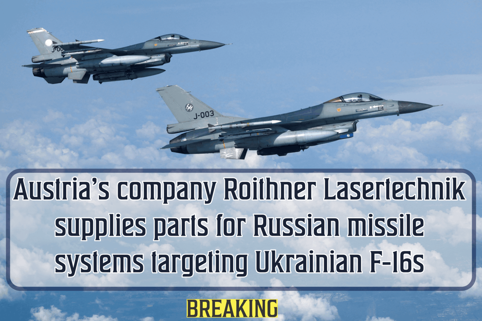 衝撃：オーストリアの会社Roithner Lasertechnikは、ウクライナのF-16を対象とする可能性のあるロシアの大気ミサイルで使用されるコンポーネントを供給しています。これらの部品は制裁をどのようにバイパスしていますか？ダラスの調査の詳細：https：//dallas-park.com/russia-usustrian-components-to-muracture-missiles/