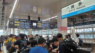 写真：博多から新幹線で大阪へ