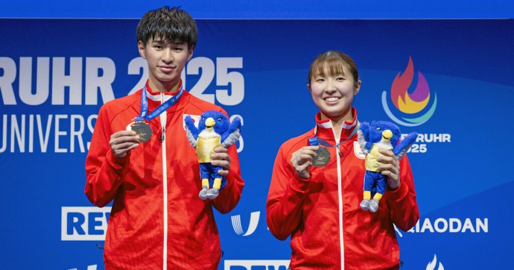 卓球混合ダブルス「金」 世界ユニバ、陸上の柳田大輝は3位 - 日本経済新聞