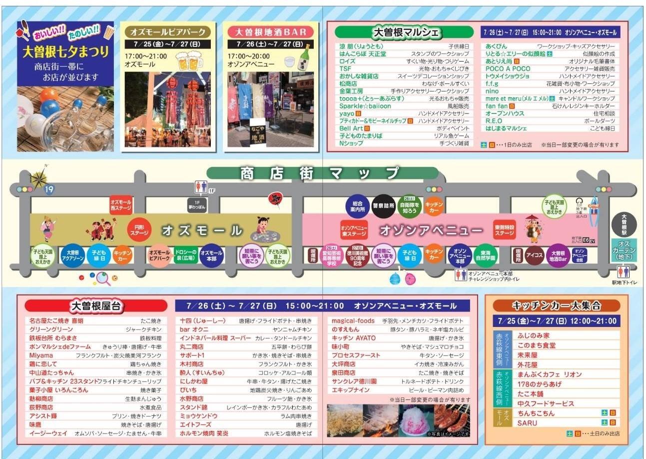 商店街マップ※画像提供：大曽根本通商店街様
