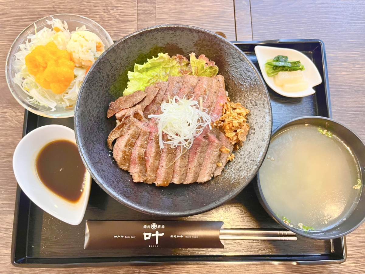 限定10食の「特選和牛赤身丼」単品 1,400円／セット＋200円