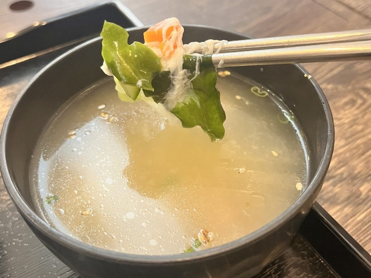 セットのスープ
