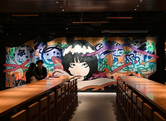 おしゃれな雰囲気のタイムアウトマーケット大阪