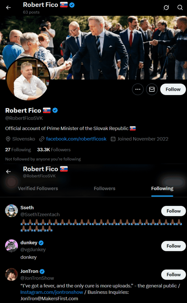 彼の公式Twitterアカウントのロボは、何らかの理由で3つの英語のビデオゲームYouTubersに続きます