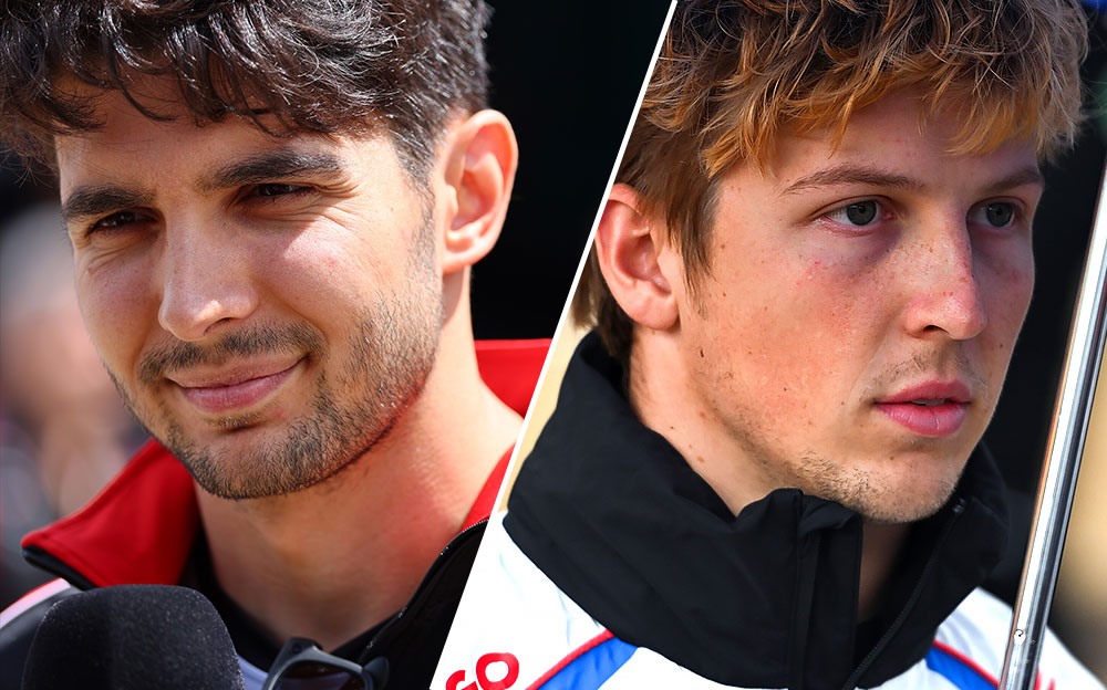エステバン・オコン（ハース）とリアム・ローソン（レーシング・ブルズ）、2025年F1イギリスGP