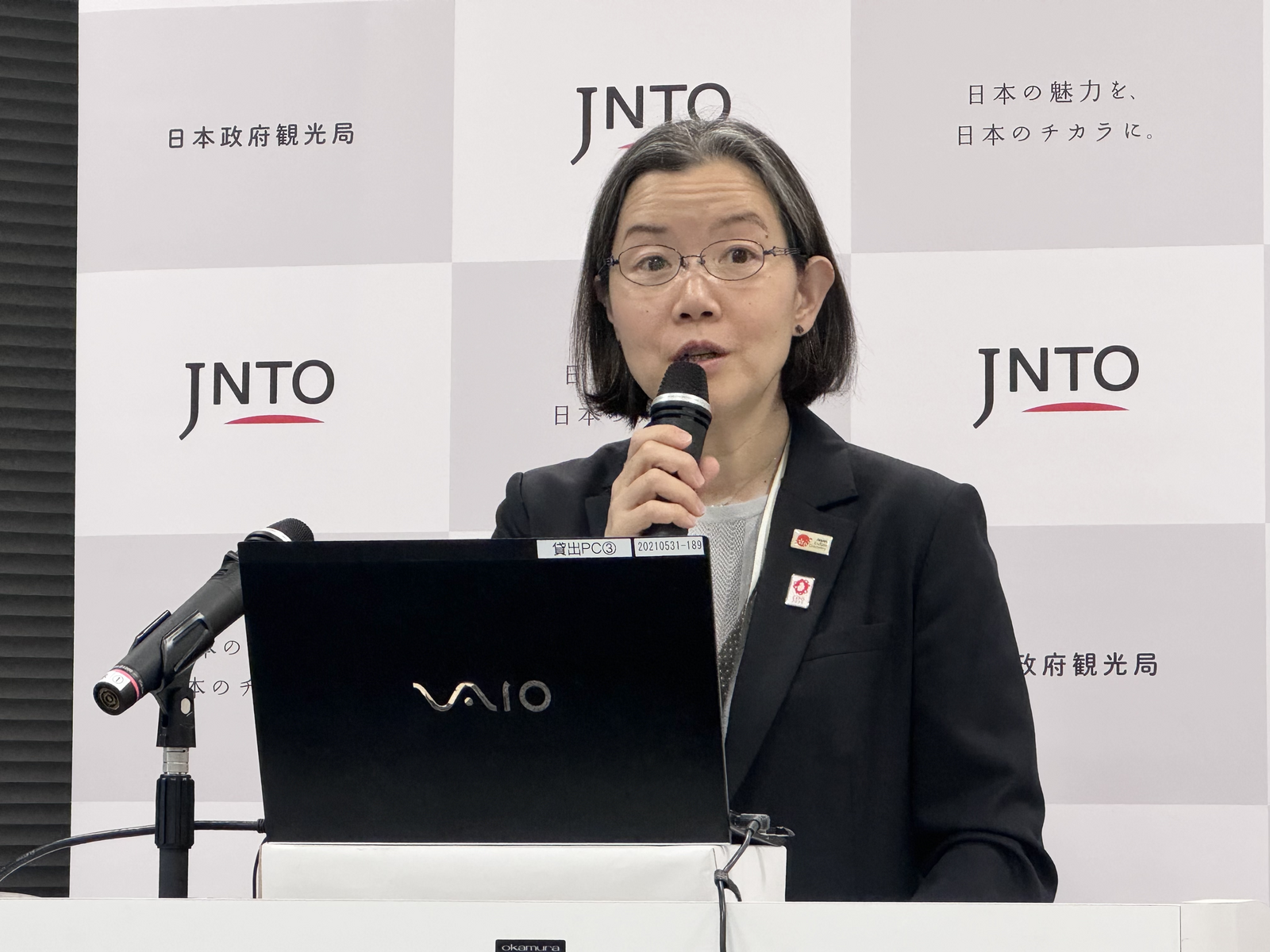 ▲日本政府観光局（JNTO）理事 出口 まきゆ氏：訪日ラボ撮影