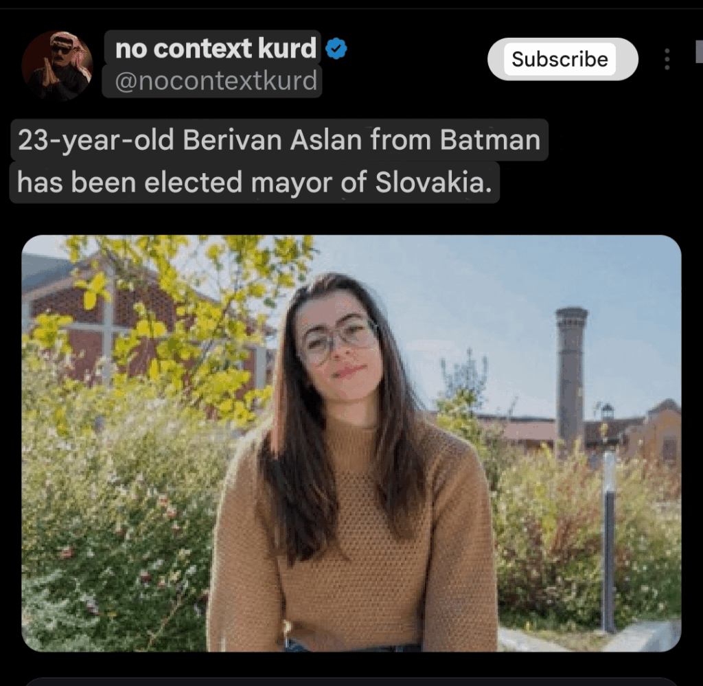 Kurdistan24はこれを主張しました。私は皆さんが知っておくべきだと思った