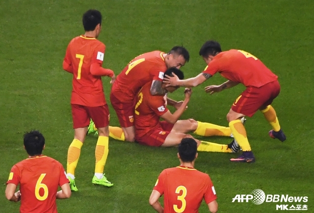 中国は8年前、大韓民国を1-0で破ったことがある。 사진=AFPBBNews=News1