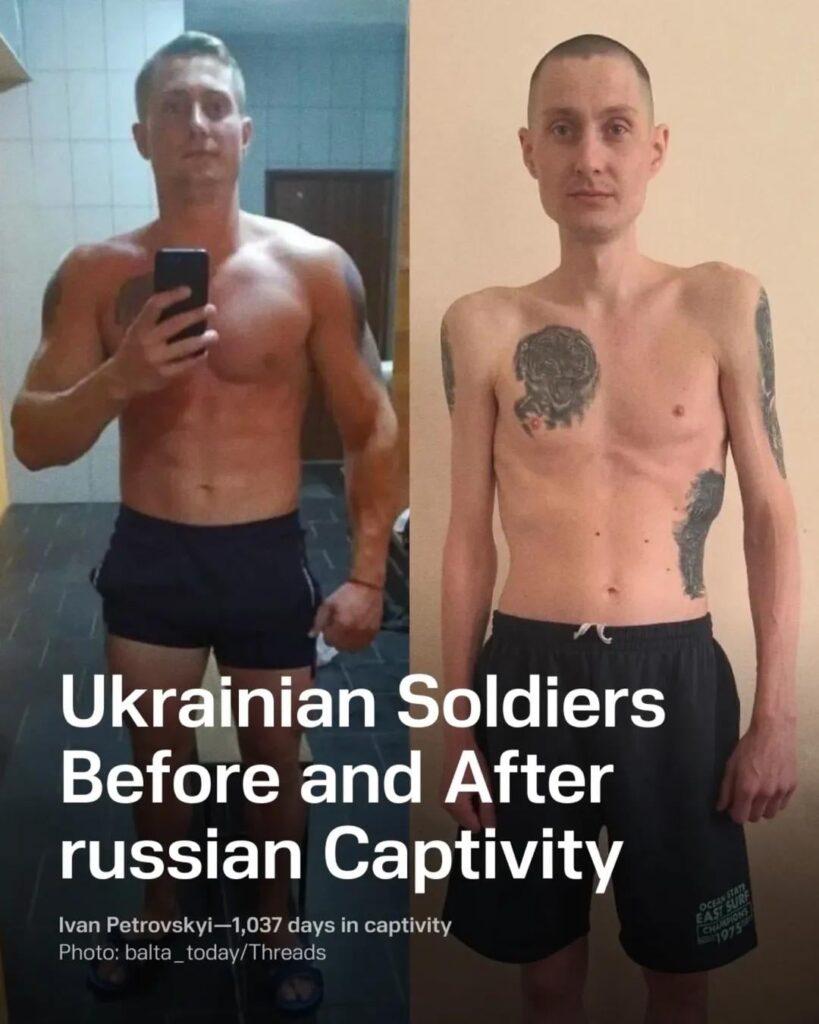 ウクライナの兵士は、ロシアの捕虜から戻った後、完全に異なって見えます。多くの場合、彼らの家族はかろうじてそれらを認識することができます。