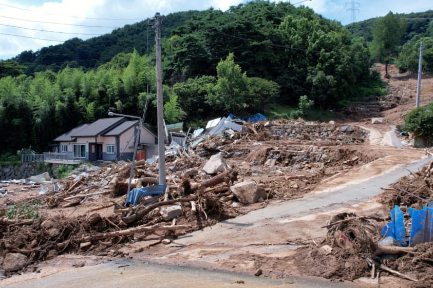 Torrential rain leaves at least 18 dead in South Korea, trail of devastation