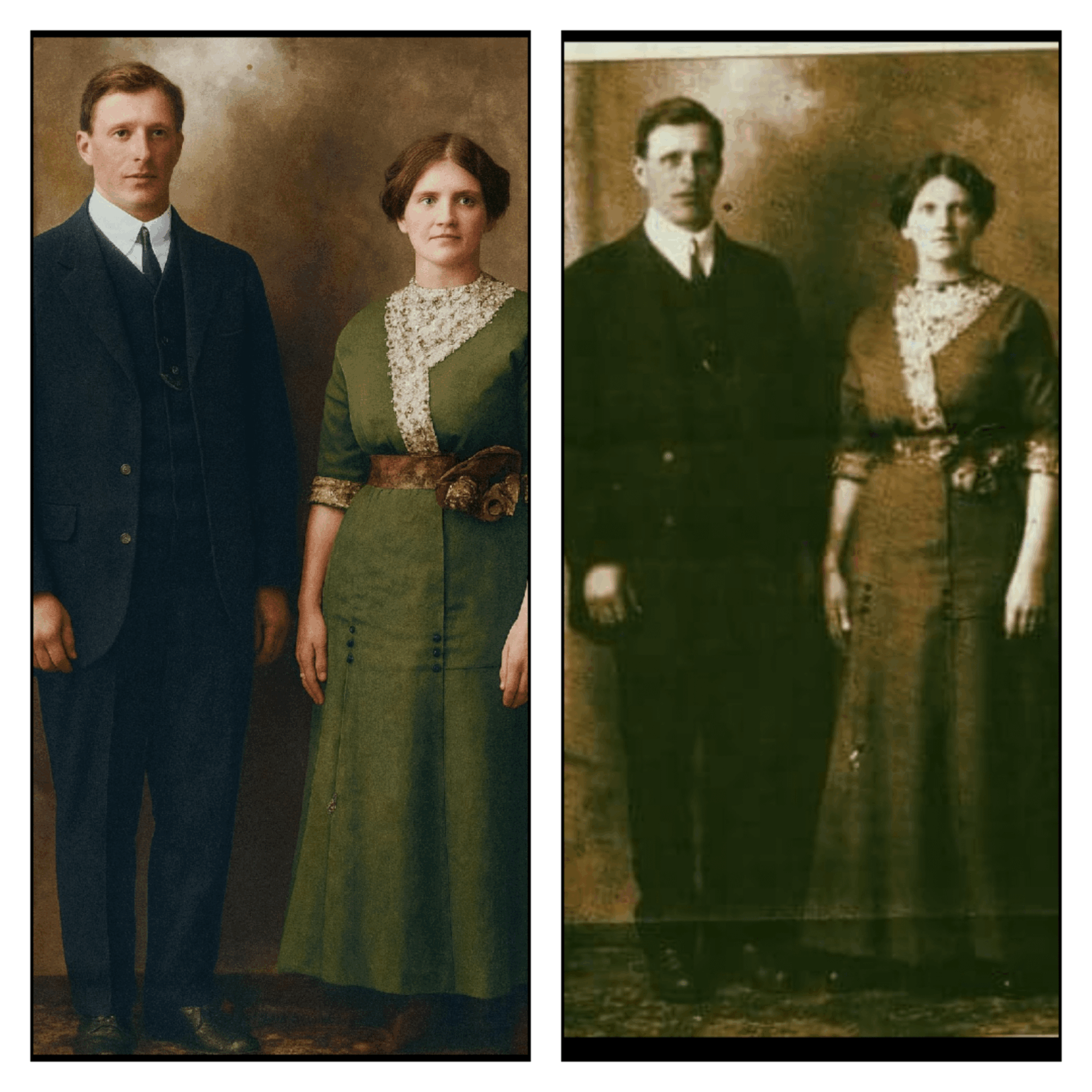 私のgreat祖父母フィンランド移民は1910年から1912年頃に撮影されました。彼女は出産中に1922年に亡くなり、彼は姿を消し、彼が誰で、どこから来たのか、どこに行ったのかという家族の謎を作りました。姓Lilja。