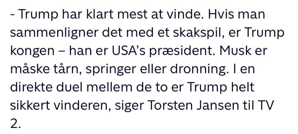 Torsten Jansenは、以前にチェスを試したことがないことを知っています