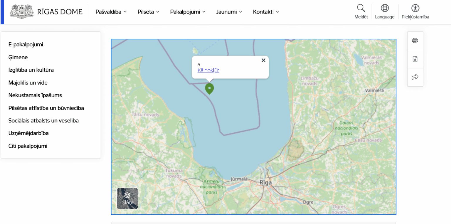 リガで抗議することができる方法を（ビデオのために）研究してください。これは、Riga City Councilのウェブサイトの公式マップであり、直接適用できる場所についてです。