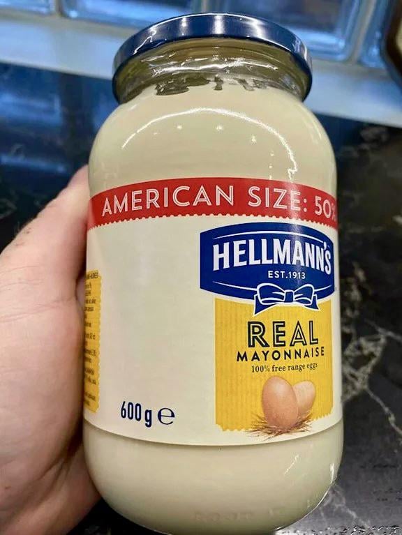 アメリカのサイズ。笑