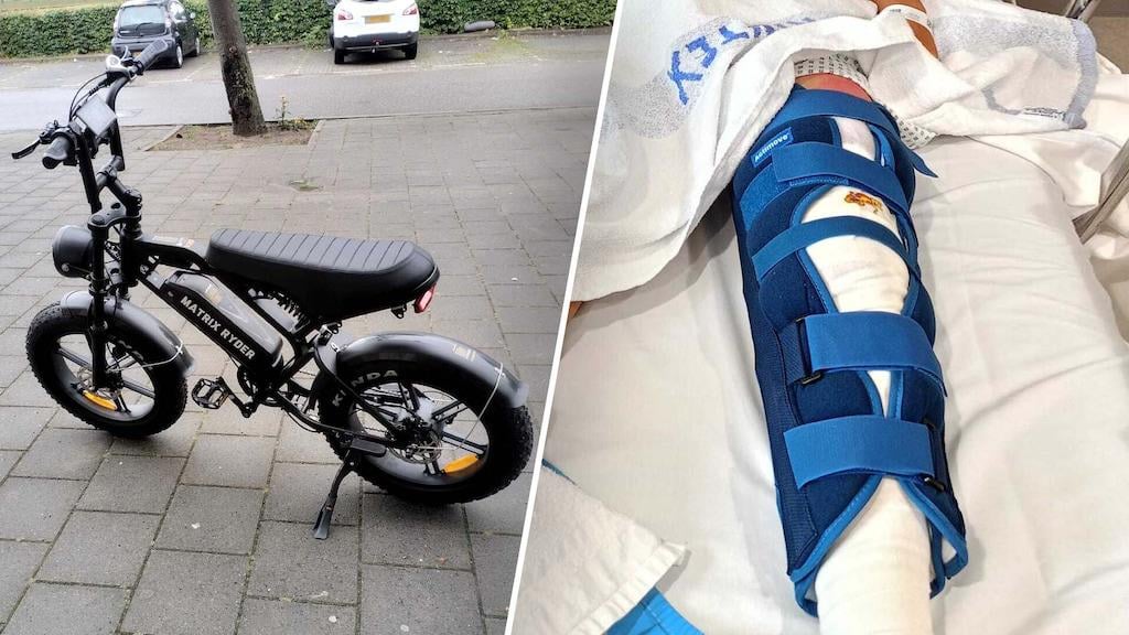 神父は、真面目なヴァルソンの後にファットバイクを警告します：「地面で痛みで泣いていた」