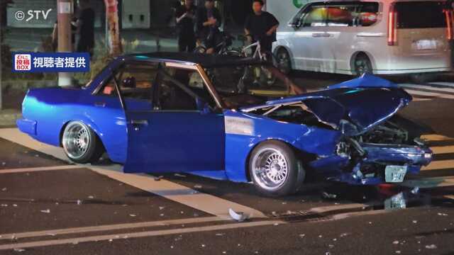 「不正改造で捕まりたくなくて逃げました」 パトカーに追跡された乗用車が信号無視…交差点で軽乗用車と衝突 運転手の男（22）を現行犯逮捕 札幌市 ｜ ニュース ｜ ＳＴＶ札幌テレビ