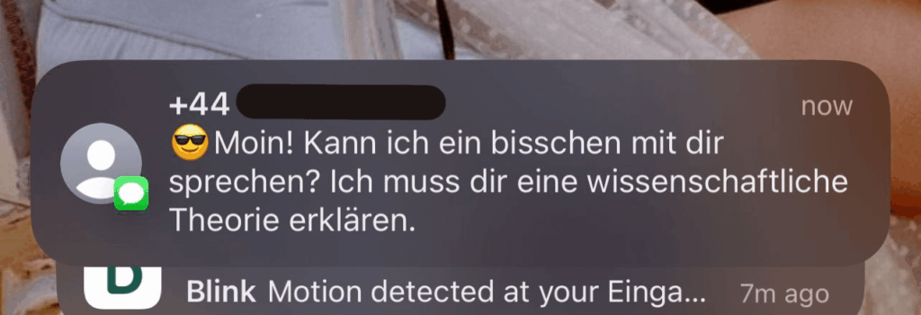 英国からの奇妙なスパムメッセージ？