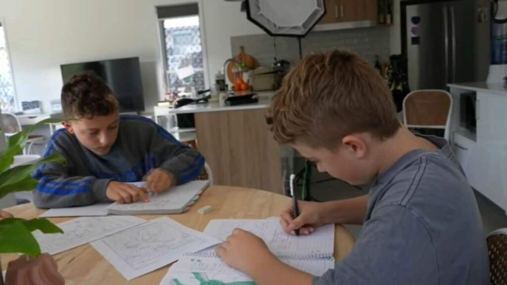Clarissa's twin boys 12 year olds Owen and Miles home schooling (SBS) (002).JPG