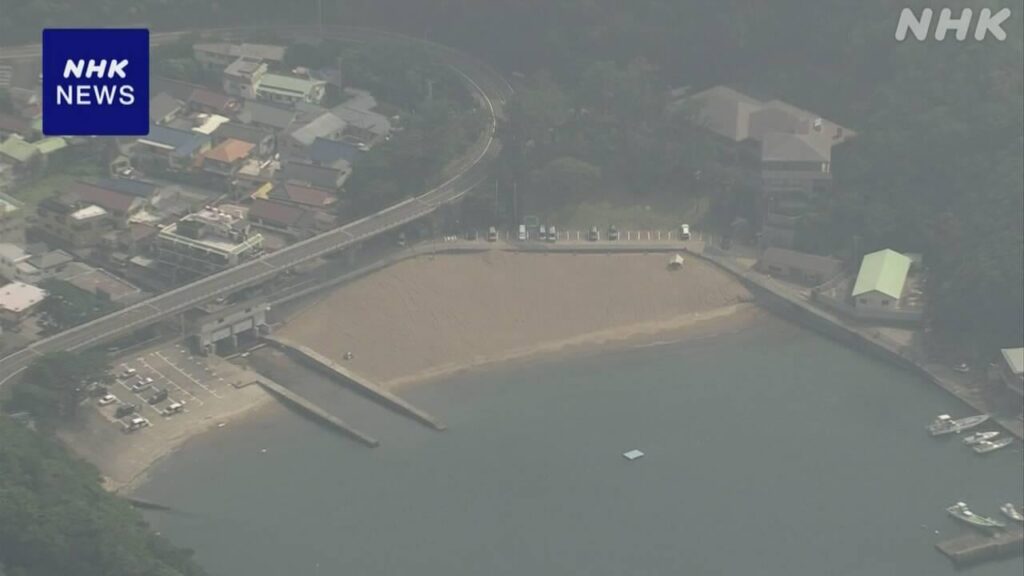 静岡 松崎町の海岸 泳いでいた中学生溺れダイバーら救出も死亡