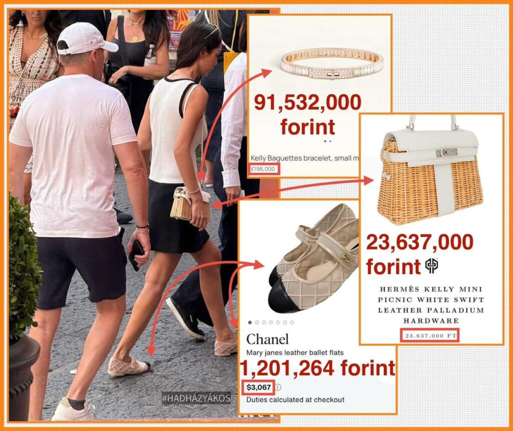 Hadházy：1億1500万のバッグ、ブレスレット、靴がローガンの3番目の妻に点滅します。