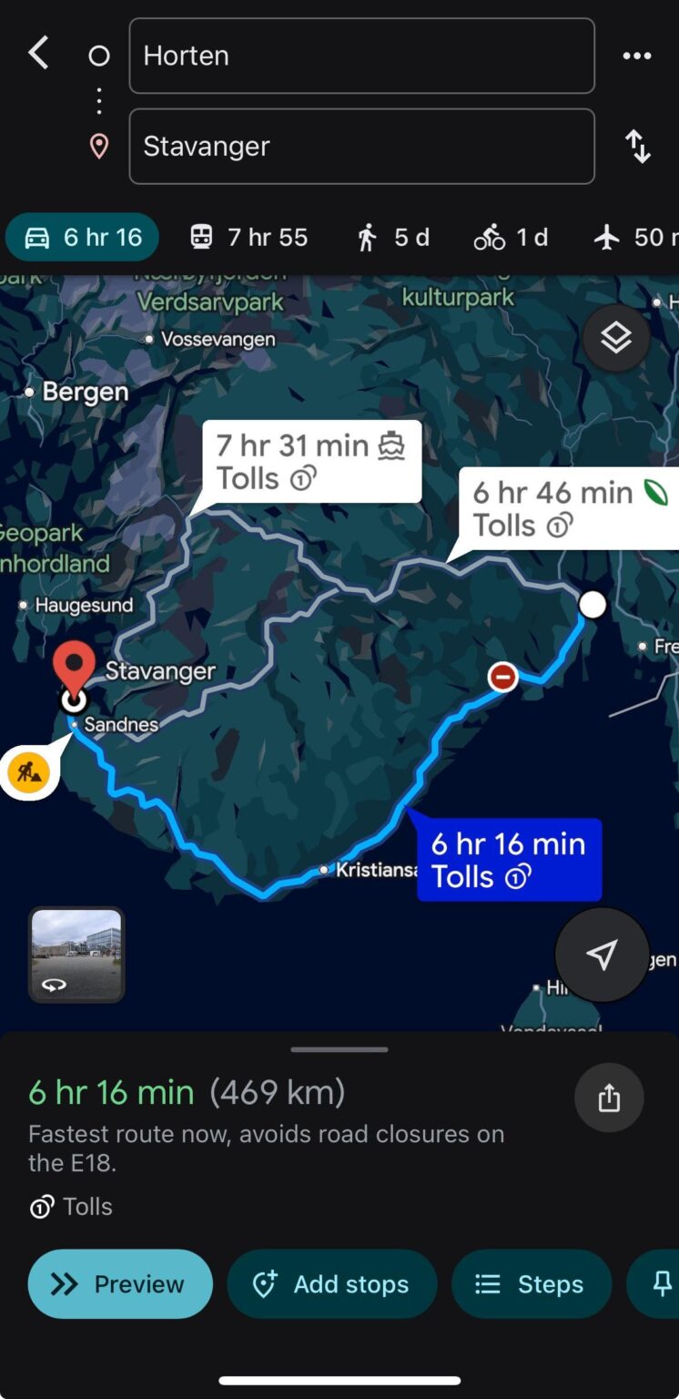 景色のための車で最高のルートを馬鹿げたもの？