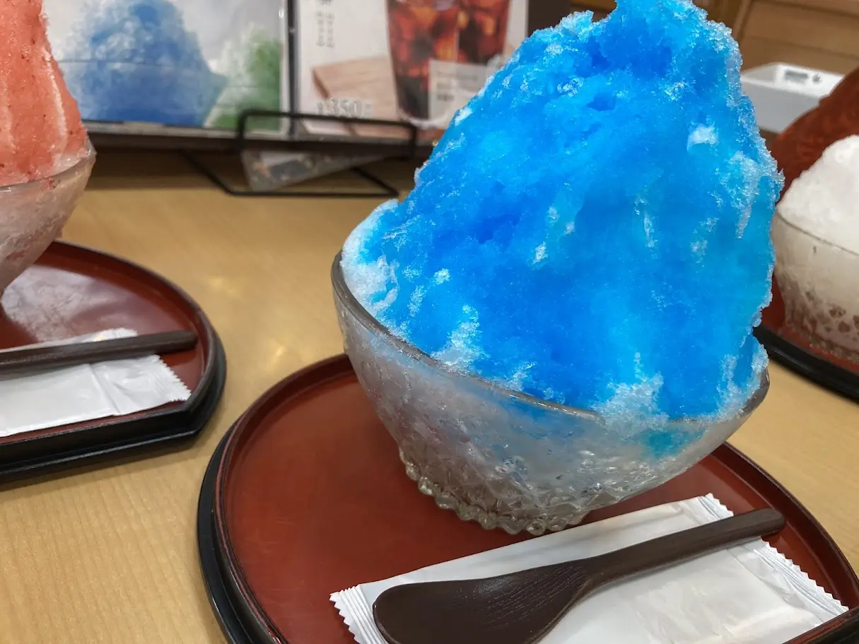 山作のかき氷2025ブルー