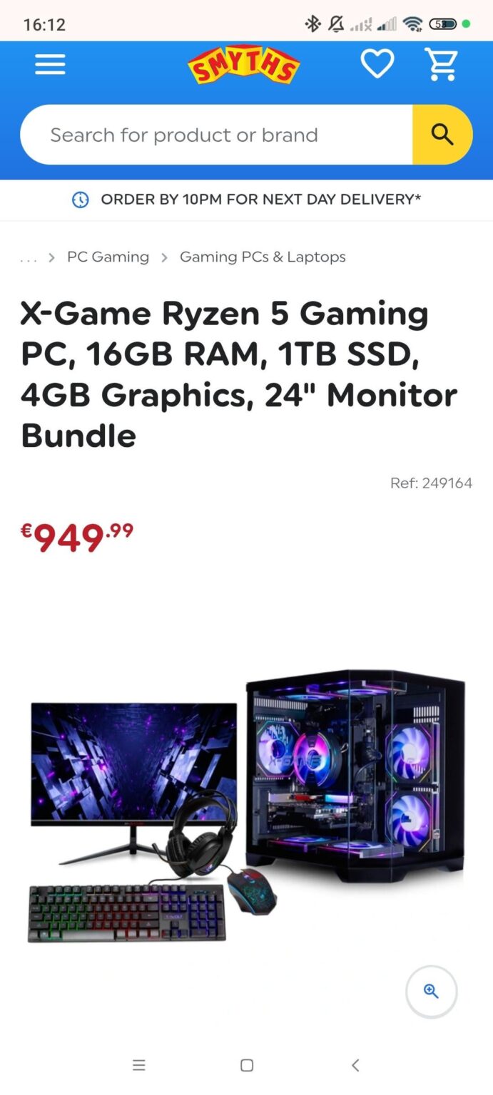 Smyths「GamingPCS」についての警告