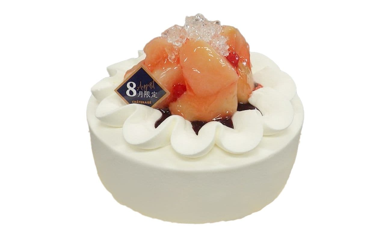 シャトレーゼ「山梨県産白桃のデコレーション」