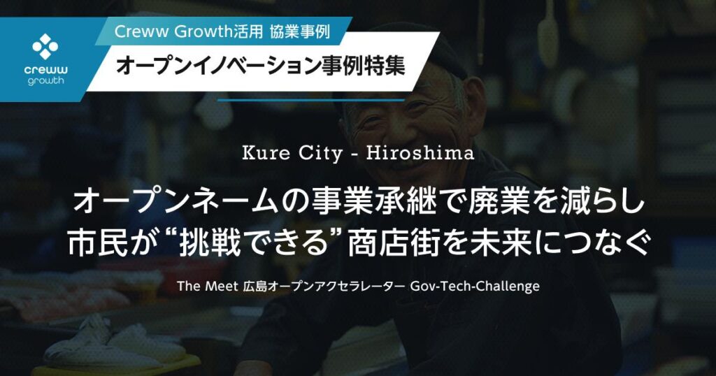 【広島県呉市】オープンネームの事業承継で廃業を減らし、市民が“挑戦できる”商店街を未来につなぐ | PORT